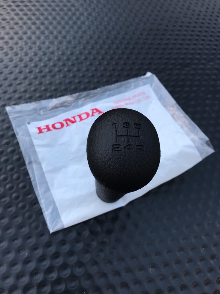 新品 ホンダ純正 EF CR-X CRX EG デルソル シフトノブ 5速 GENUINE OEM HONDA 88-00 CIVIC CRX DEL SOL 5 SPEED BLACK RUBBER