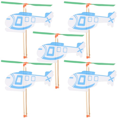 2 PCS Gummi -Hubschraubermodell Kind Reisen points de vente Fliegendes Flugzeug Segelflugzeug