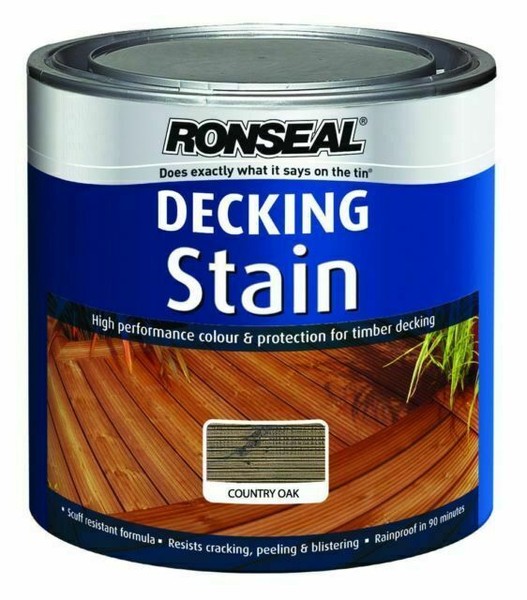 Ronseal Decking Stain 2.5L Matt Country Oak (RSLDSCO25L) for sale