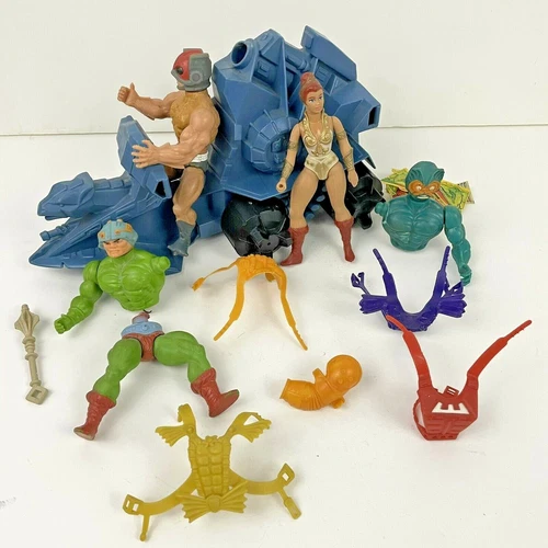 VTG Heman Masters of the Universe Parts Battle Ram Mer-Man Skeletor Armor Teela