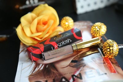 Lasplash lliquid lipstick in cryptic matter lippenstift greige nude