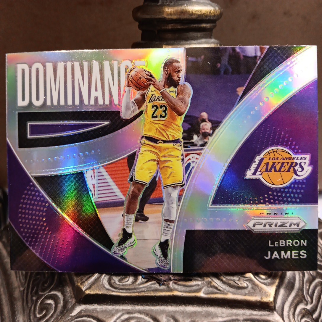 2021-22 Panini Prizm Basketball Lebron James Silver Dominance LA Lakers #6 MVP | eBay
