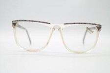 Vintage Actuell Couture 875 Transparent Multicolored Oval Glasses NOS