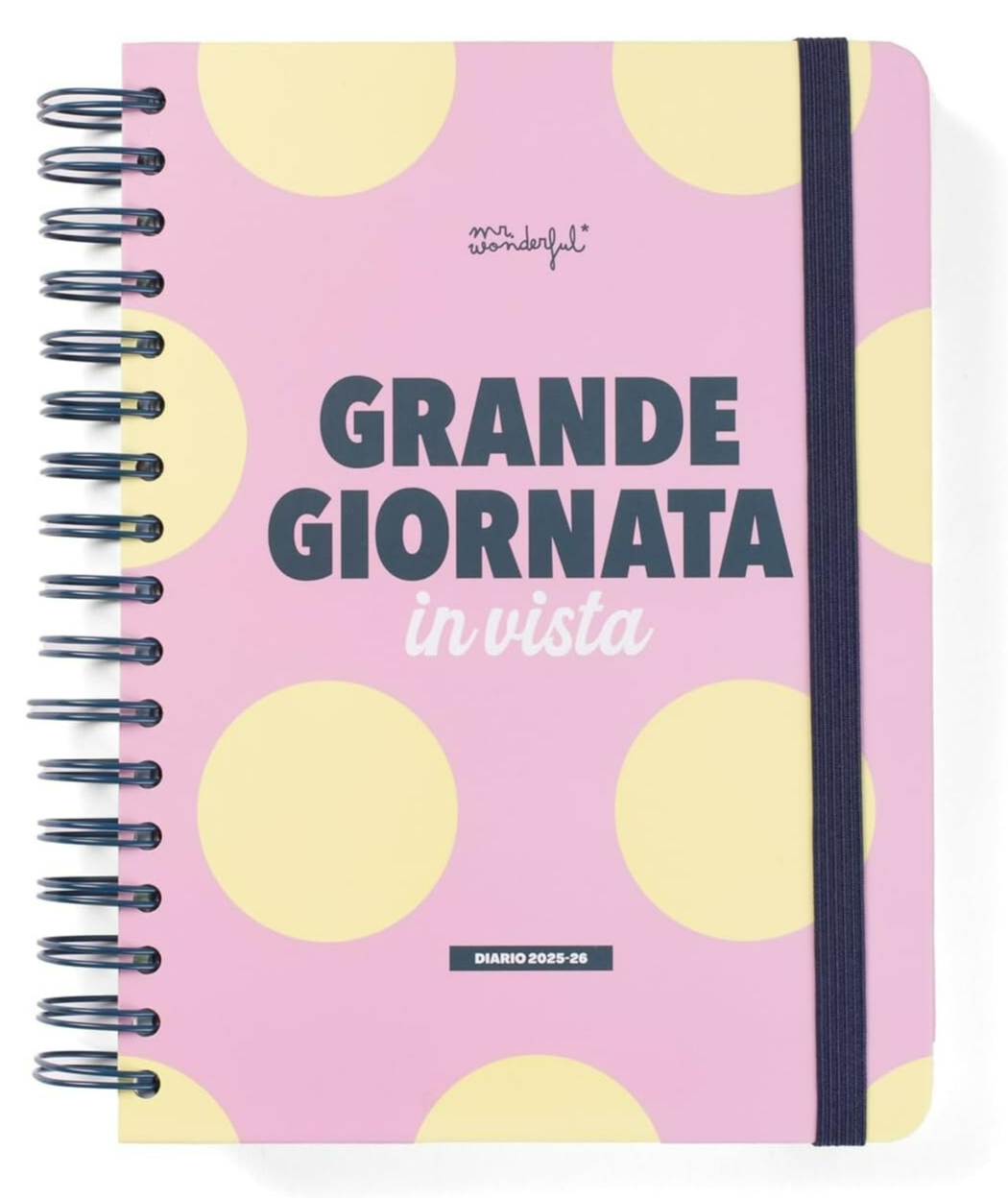 DIARIO SCUOLA MR WONDERFUL -GRANDE GIORNATA -FORMATO 15X17 GIORNALIERA