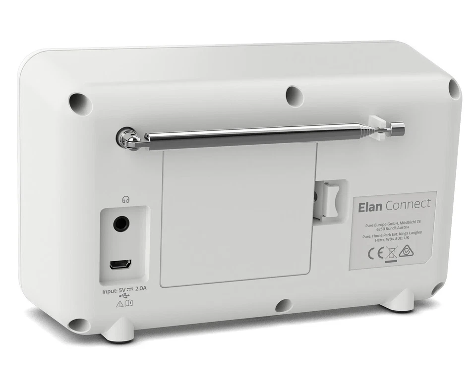 Pure Elan Connect Digital Radio with DAB+, Internet Radio & Bluetooth, White - Image 3 of 4