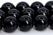 Natural Black Onyx Beads Grade AAA Round Gemstone Loose Beads 6/7-8/10MM