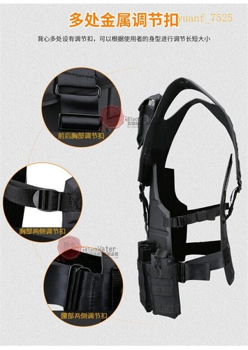 Safety Tactics Vest Unisex Adult Outdoor Magazine Pouch Body Protector Vest - Picture 5 of 16