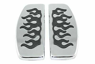 Driver Footboard Set with Flame Design for Harley Davidson by V-Twin