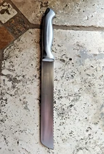 GEHRING SOLINGEN GERMANY Bread Knife Steel Serrated X45 Cr Mc V 15