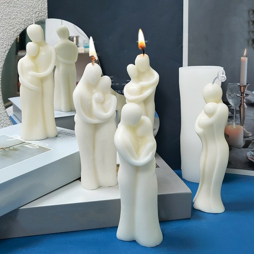 Family Perfume Candle Moulds Silicone Human Body Candle Wax Making Soap Mold DIY - Picture 8 of 29