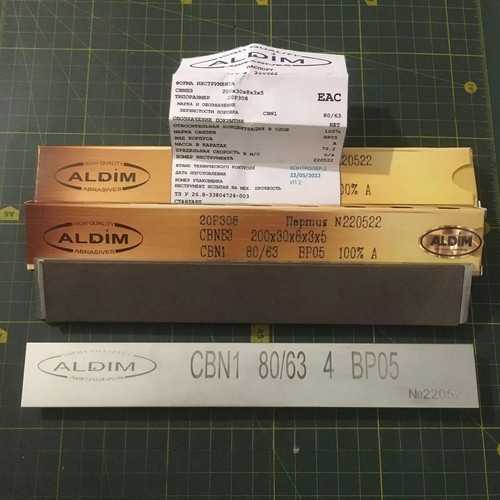 CBN sharpening stones 200x30 mm/ 8''x1'', combined bond, any grain size, Poltava - Picture 8 of 12