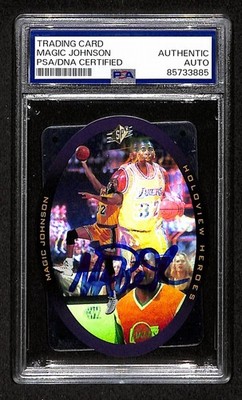 1996-97 Upper Deck SPX Magic Johnson Signed/Autographed Card H5 PSA/DNA BA204459