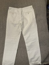 Brunello Cucinelli Leinenhose Chino Cremewei�...