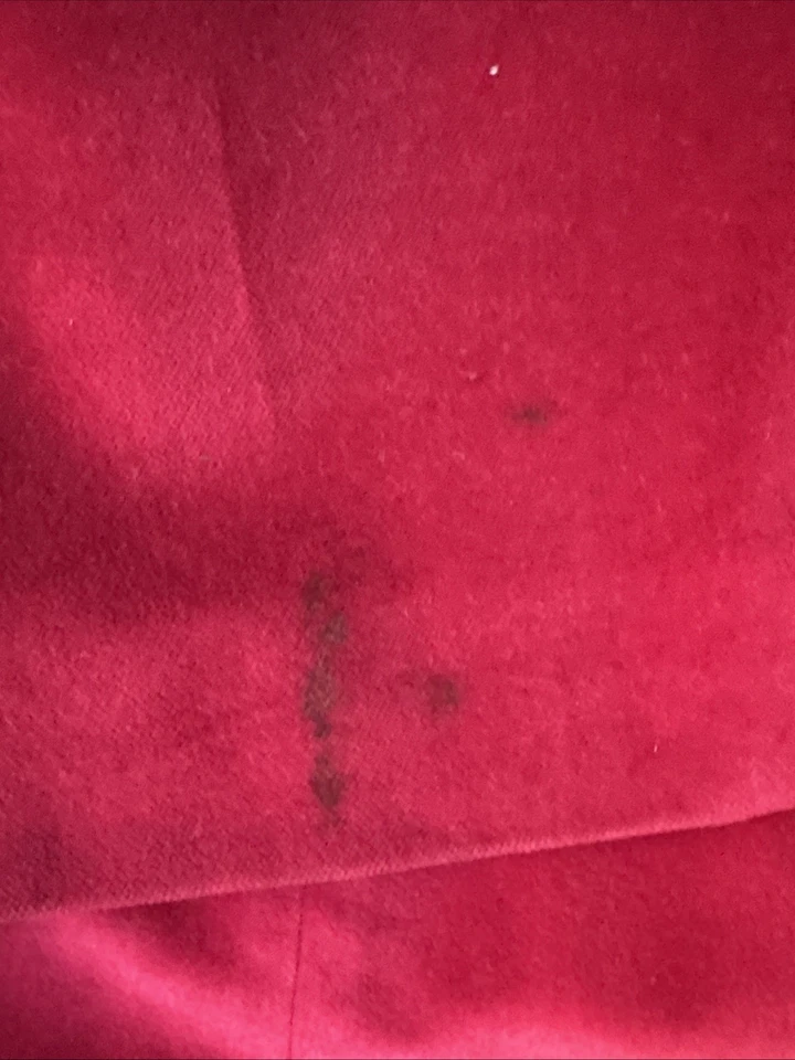 Vintage 90s Velvet Dark Red Dress And Matching Jacket Size 42 /44 Italian (6/8) - Image 3 of 4