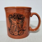HTF Fiesta Fiestaware Black Walnut Festival Spencer WV Coffee Mug Brown