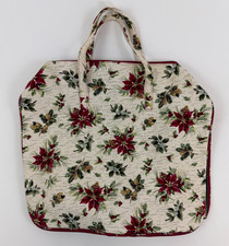 Longaberger Holiday Tote Bag Poinsettia