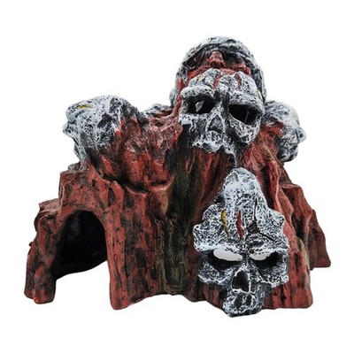 Handmade Resins Skull Aquariums Ornament Aquariums Simulation Skull Cave