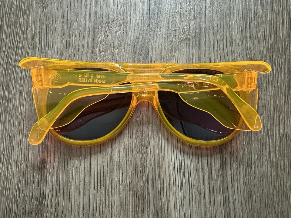 UVEX Z 87 5-3/4 Orange Safety Glasses Made In USA - Image 3 of 4