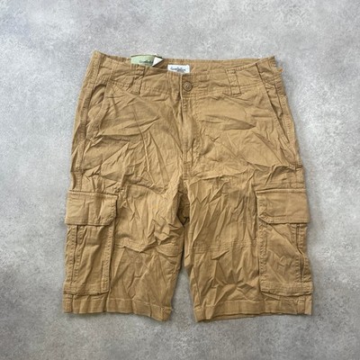 Goodfellow & Co Cargoshorts Herren 32'' Relaxed Fit Baumwolle Westernhose, Beige
