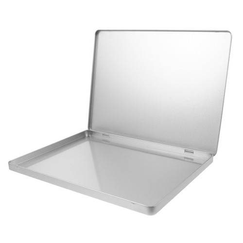  Tragbarer Aktenhalter Fotoboxen Aufbewahrung mit Deckel Metall Organizer - Bild 1 von 20