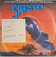 Lincoln Thompson And The Rasses Spaceship Vinyl Record 7" VG+/G+ BP 369 1980
