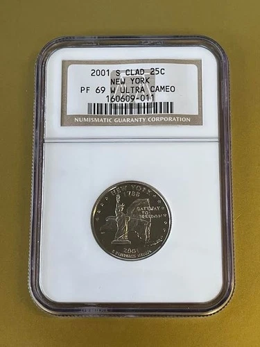 2001-S Clad New York State Quarter - NGC PF69 ULTRA CAMEO