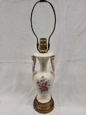 LAMPE DÉCALCOMANIE 10" SPAULDING PAR ROYAL COPLEY, ROYAL WINDSOR, SPAULDING