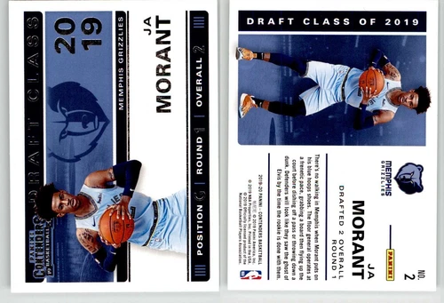 Ja Morant 2019-20 Contenders Draft Class #2 Murray St Grizzlies RC Rookie