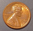 1974-P Lincoln Memorial Cent — photo from another recent sale