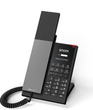 Snom Hospitality Phone HD350W - 1-Line WiFi SIP, cornetta con cavo (PSU included