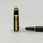 Cartier Diabolo Black & Gold  Full Size Fountain Pen 18k M Nib Vintage Excellent