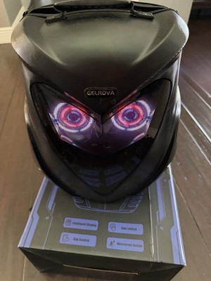 LED Backpack with Programmable Screen, App Control DIY Owl Eyes Laptop Backpack
