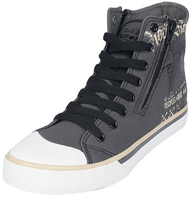Rock Rebel by EMP Unisex graue Sneaker mit Print