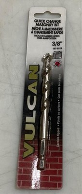 Vulcan 187-9519 3/8'' Carbide tipped quick change masonry bit