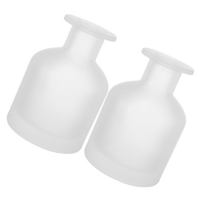 2 Pcs Scent Diffuser Glass Jar Reed Empty Decorative Oil