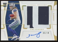 Simi Fehoko #RMS-SF 2021 National Treasures Holo Gold RPA Rookie Patch Auto /10