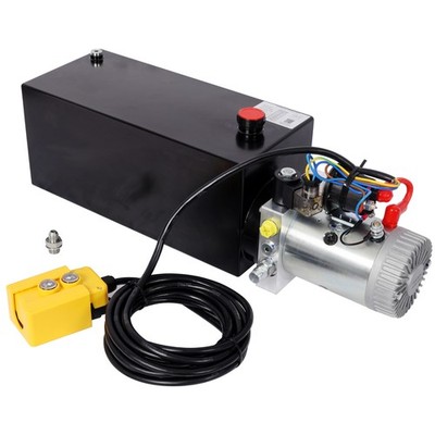 Heavy Duty 12V Hydraulic Power Unit for Dump Trailer, Lift Gate, Log Splitter