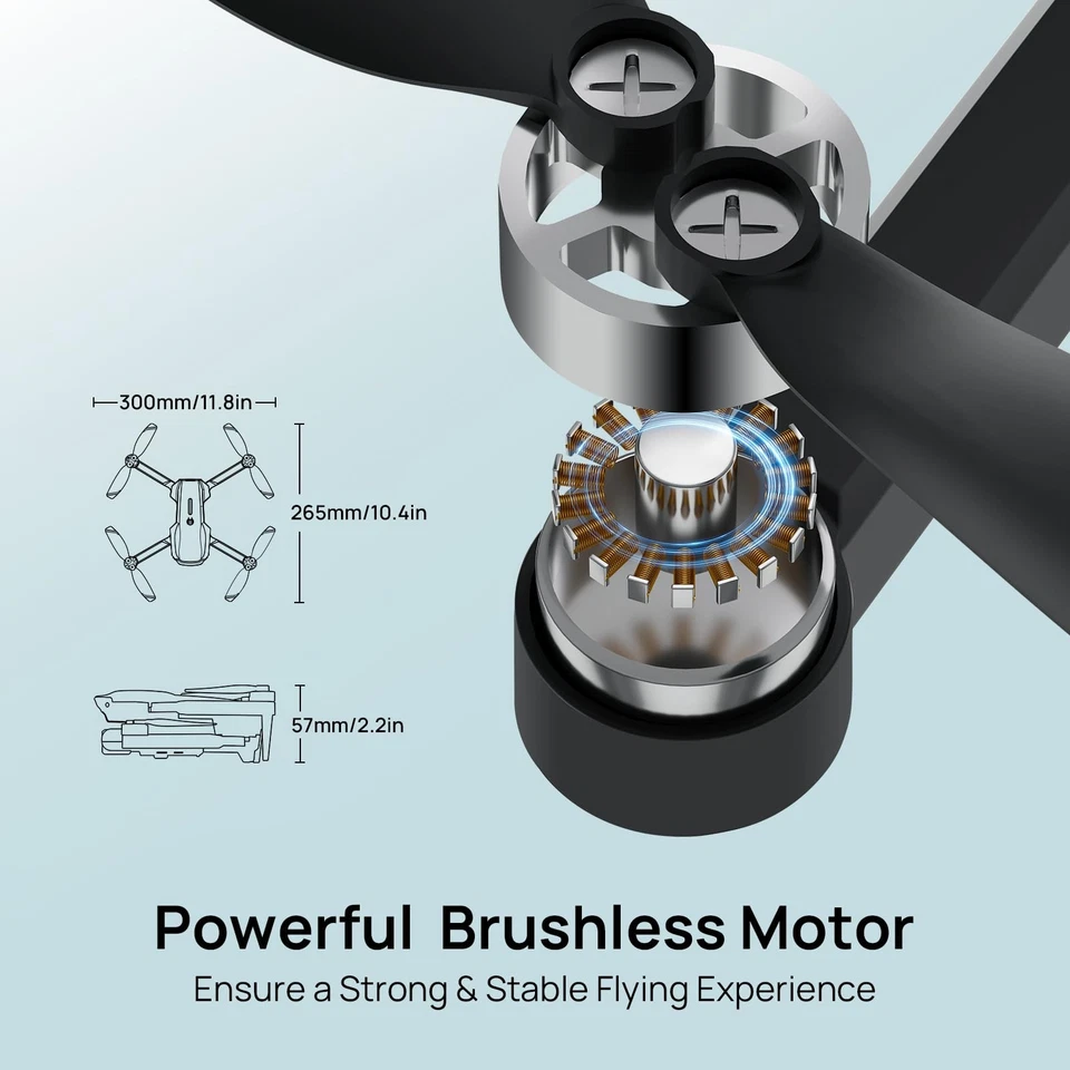 Drones with Camera for Adults 4k UHD, S20 Lite Brushless Motor FPV Foldable R... - Image 4 of 4