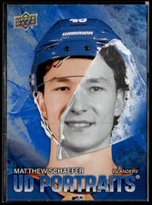 2025-26 Upper Deck UD Portraits RC Matthew Schaefer Rookie #P-32