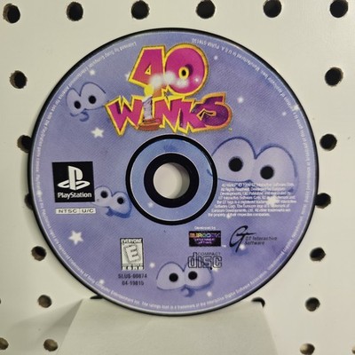 40 Winks Sony PlayStation 1 Disc Only PS1 Tested Fast Shipping
