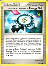 TEAM GALACTIC'S INVENTION G-101 ENERGY GAIN 116/127 UC PLATINUM POKEMON LP