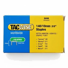 Tacwise 0342 Type 140/10mm Heavy Duty Galvanised Staples Pack of 5000 - Used 0.0016 per staple