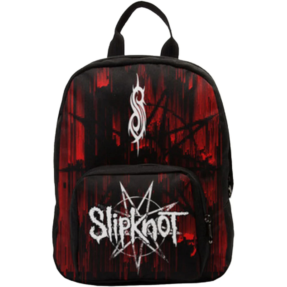 Rocksax Unisex True Black Slipknot Mini Backpack - Glitch In - Image 3