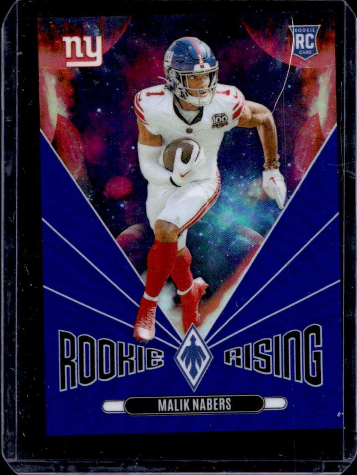 2024 Phoenix Malik Nabers Rookie Rising RC Blue Rookie #30/50 Giants