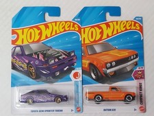 2026 Hot Wheels Datsun 620 / Toyota AE86 Sprinter Trueno Lot of 2