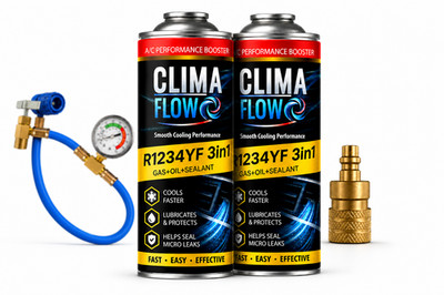 Clima Flow 3in1 R1234yf Ersatzgas Klimaanlage Nachfüllgas Klima Schlauch Adapter
