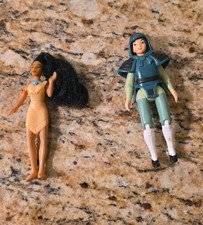 Vintage Disney Happy Meal Toy Lot - 1995 Pocahontas Real Hair 1998 Mulan...