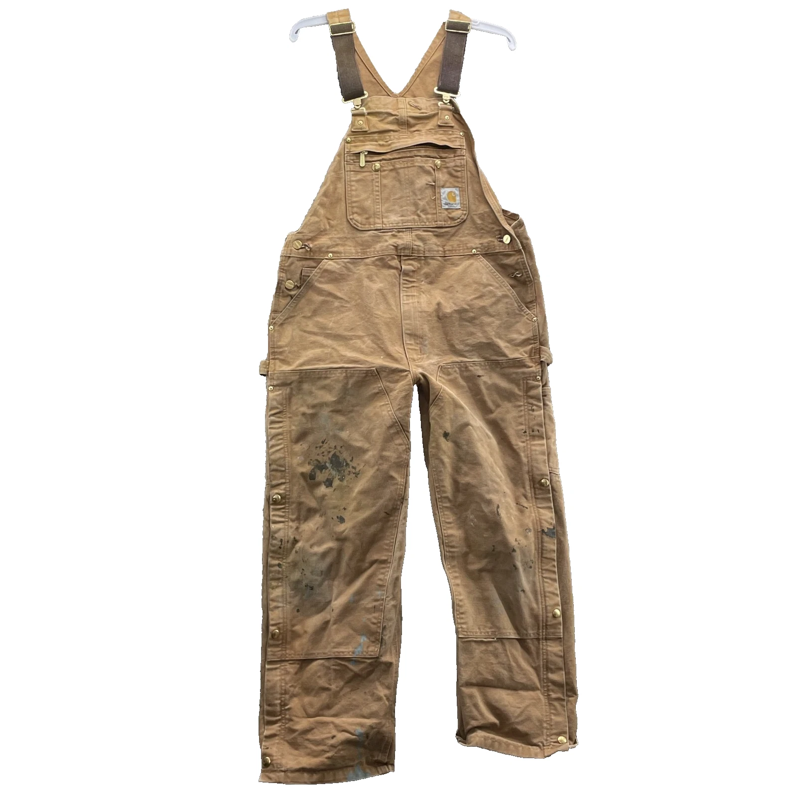 Carhartt Double Knee Bib Overall Men XL Western Workwear Outdoor Gorpcore Grunge