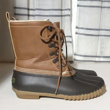 Esprit Women’s Duck Boots Brown Size 6.5 M Snow Winter Rain Hiking Hunting Lined