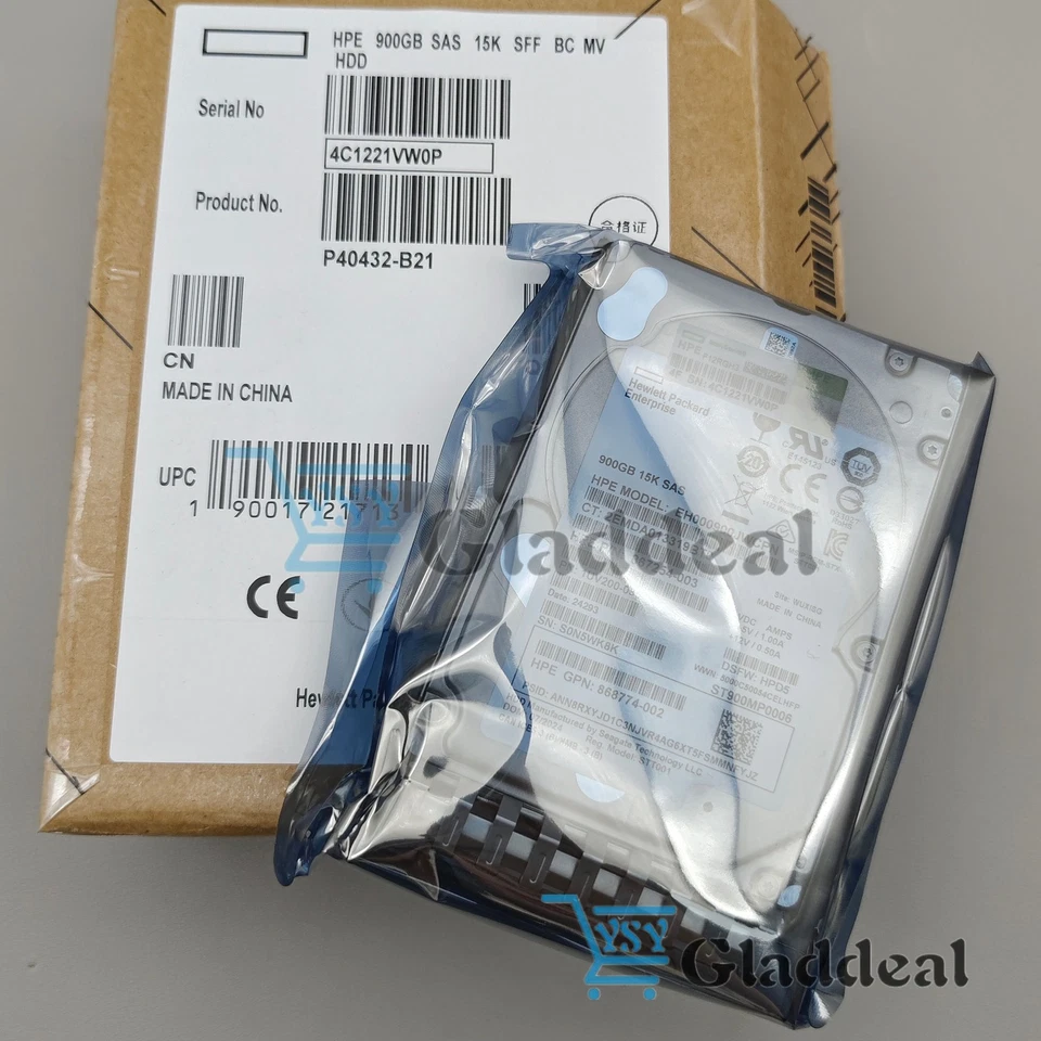 HPE 900GB 15K SAS 12Gb/s 2.5'' BC MC HDD NEW SEALED SPARES P40432-B21 P40784-001 - Image 2 of 4
